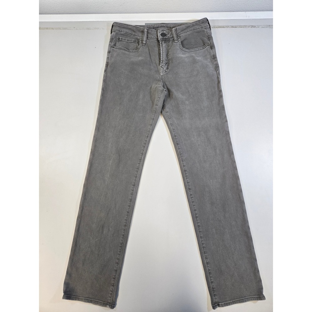 American‎ Eagle Original Straight Airflex+ Gray Jeans Mens 32x34 Stretch Denim